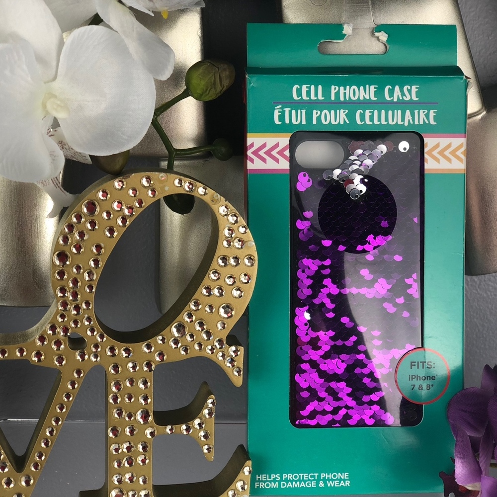 Bling Transition Sequin iPhone 7/8 Case - Picture 7 of 8